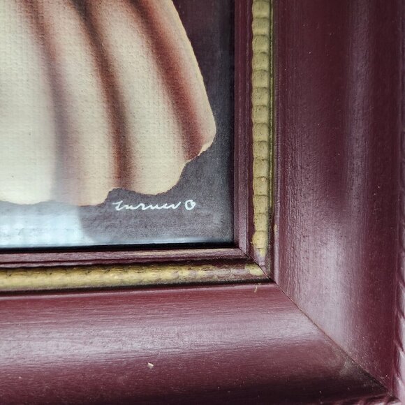 Vintage Art Deco Framed Wall Art Lady and Gentleman Couple Turner Signed 1940s - Picture 4 of 8